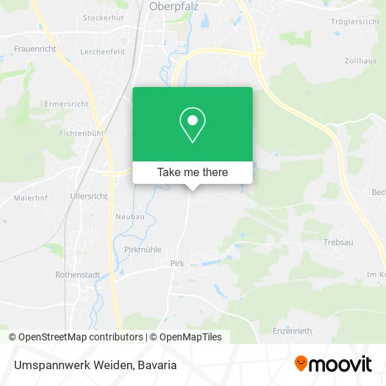 Карта Umspannwerk Weiden