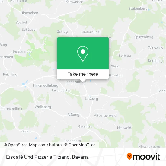 Карта Eiscafé Und Pizzeria Tiziano