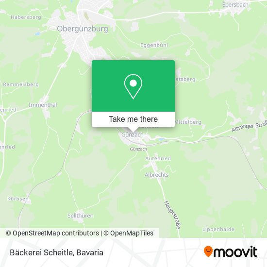 Bäckerei Scheitle map