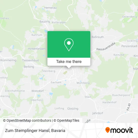 Карта Zum Stemplinger Hansl
