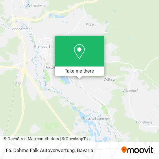 Карта Fa. Dahms Falk Autoverwertung