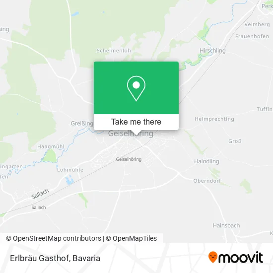 Карта Erlbräu Gasthof