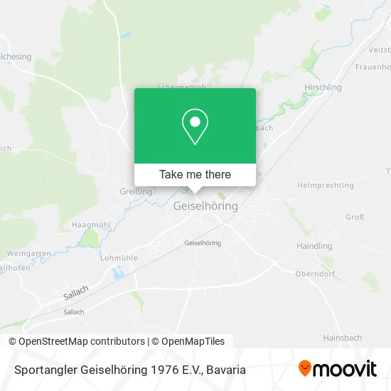 Карта Sportangler Geiselhöring 1976 E.V.