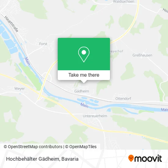 Карта Hochbehälter Gädheim