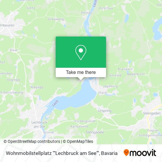 Карта Wohnmobilstellplatz ""Lechbruck am See""