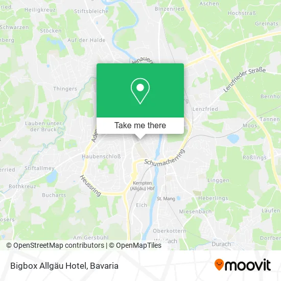 Карта Bigbox Allgäu Hotel