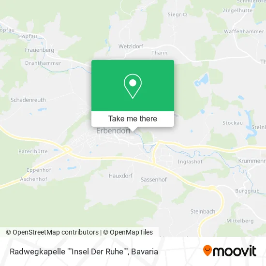 Карта Radwegkapelle ""Insel Der Ruhe""