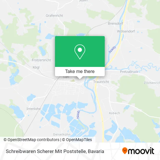 Карта Schreibwaren Scherer Mit Poststelle