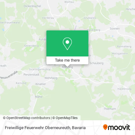 Карта Freiwillige Feuerwehr Oberneureuth
