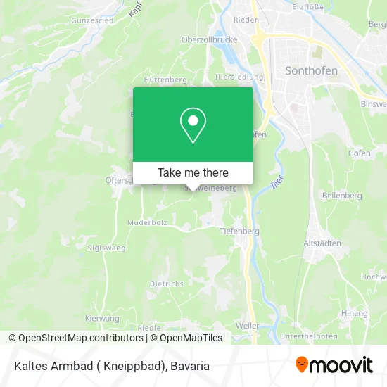 Карта Kaltes Armbad ( Kneippbad)