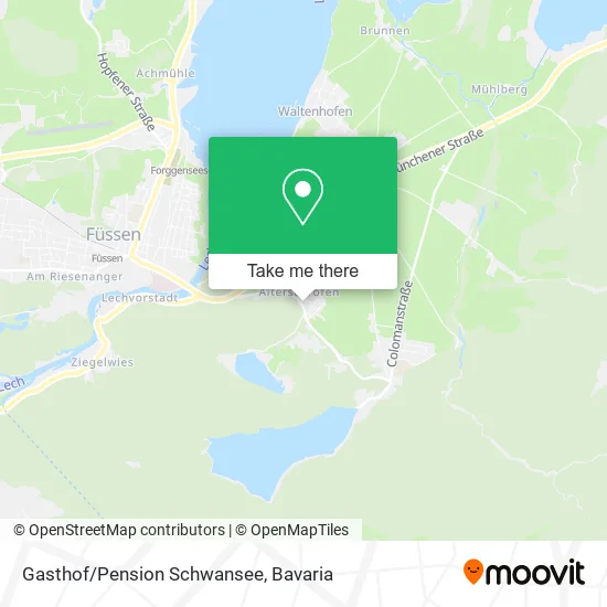 Карта Gasthof/Pension Schwansee