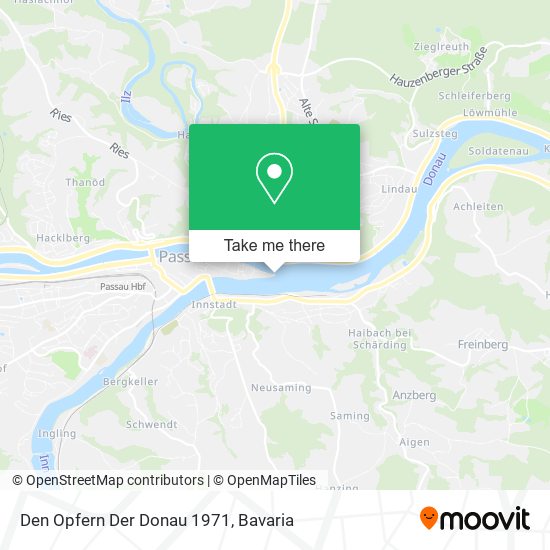 Den Opfern Der Donau 1971 map