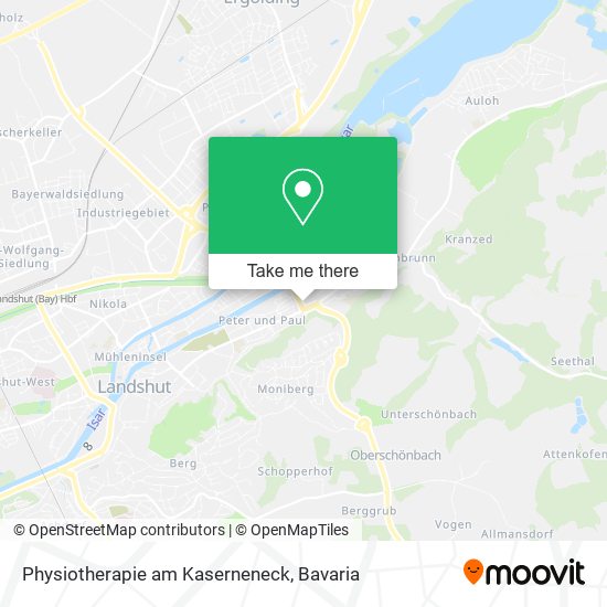Physiotherapie am Kaserneneck map