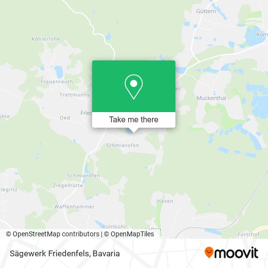 Sägewerk Friedenfels map