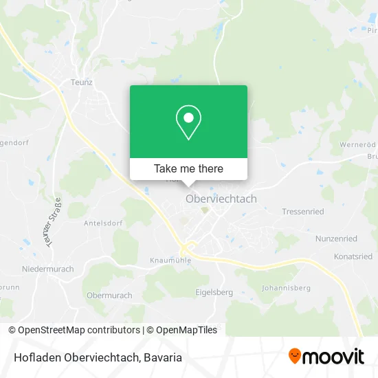 Карта Hofladen Oberviechtach