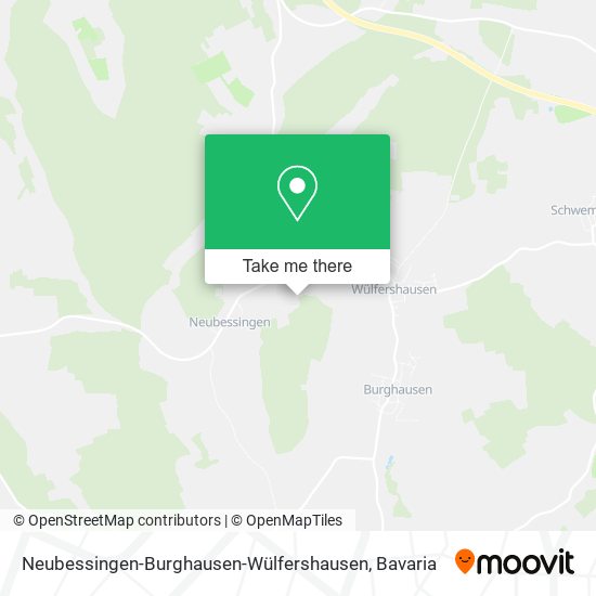 Neubessingen-Burghausen-Wülfershausen map