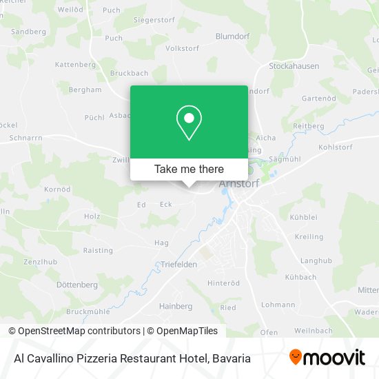 Al Cavallino Pizzeria Restaurant Hotel map