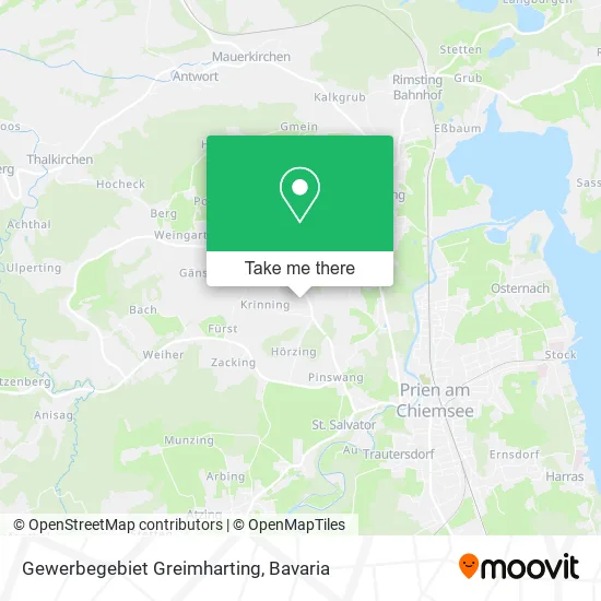 Карта Gewerbegebiet Greimharting