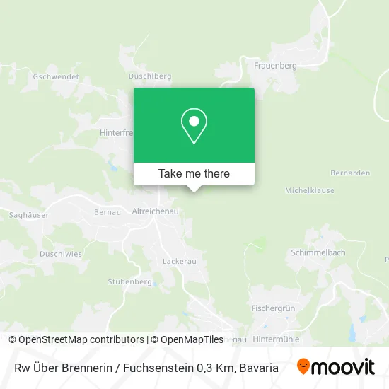 Rw Über Brennerin / Fuchsenstein 0,3 Km map