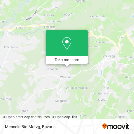 Карта Mennels Bio Metzg