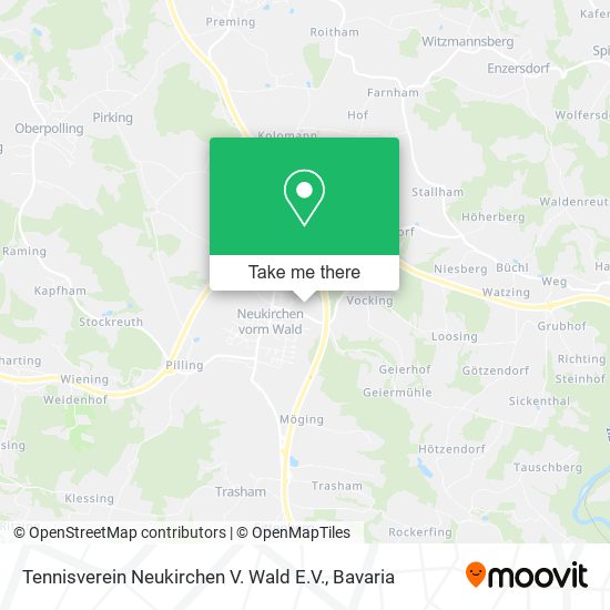 Tennisverein Neukirchen V. Wald E.V. map