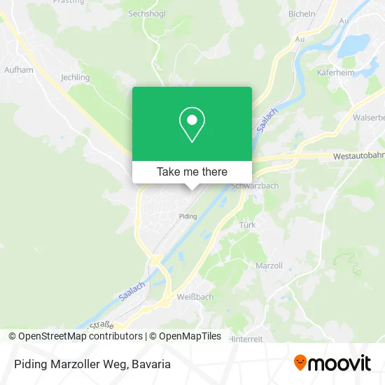 Карта Piding Marzoller Weg
