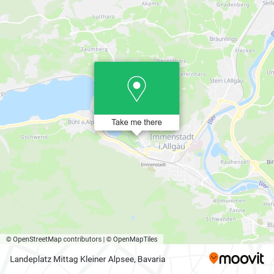 Landeplatz Mittag Kleiner Alpsee map