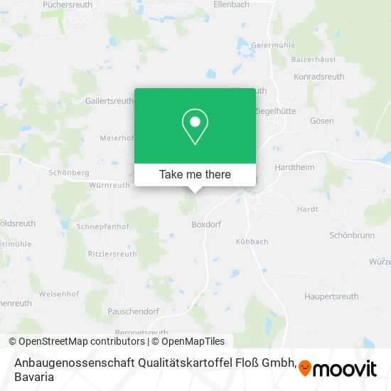 Карта Anbaugenossenschaft Qualitätskartoffel Floß Gmbh