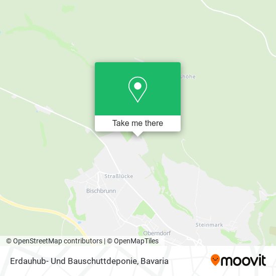 Erdauhub- Und Bauschuttdeponie map