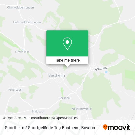 Sportheim / Sportgelände Tsg Bastheim map