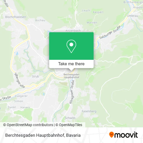 Карта Berchtesgaden Hauptbahnhof