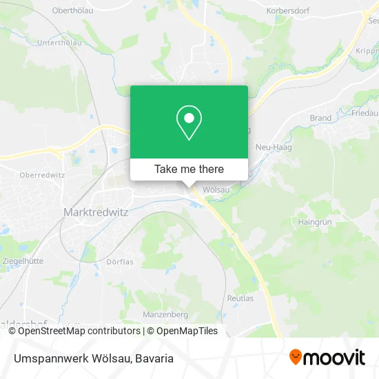 Карта Umspannwerk Wölsau