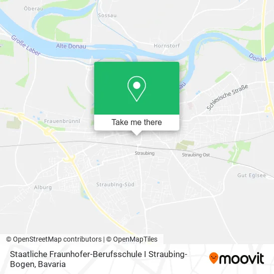 Карта Staatliche Fraunhofer-Berufsschule I Straubing-Bogen