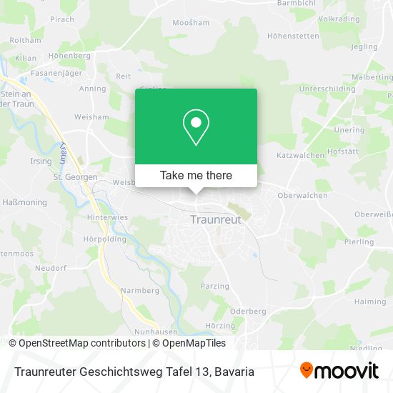 Traunreuter Geschichtsweg Tafel 13 map