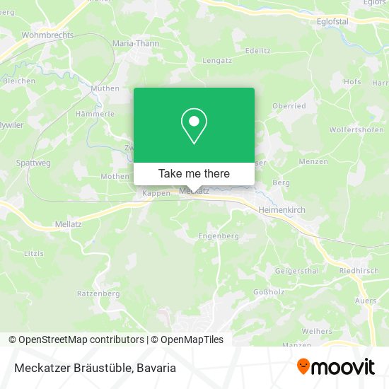 Meckatzer Bräustüble map