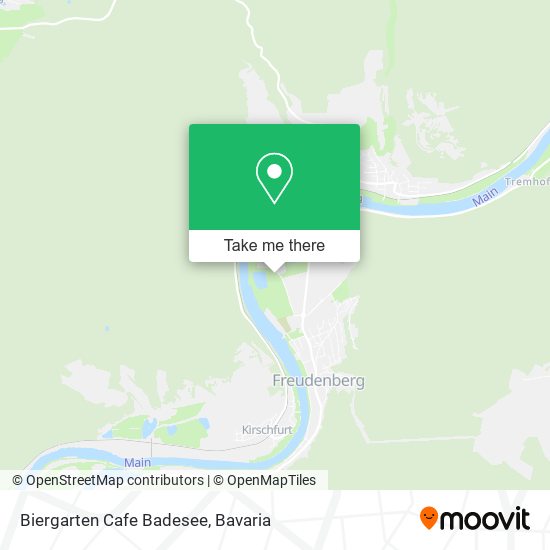 Biergarten Cafe Badesee map