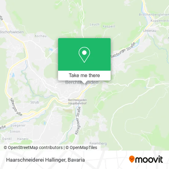 Карта Haarschneiderei Hallinger