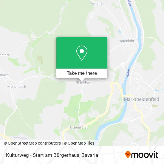Карта Kulturweg - Start am Bürgerhaus