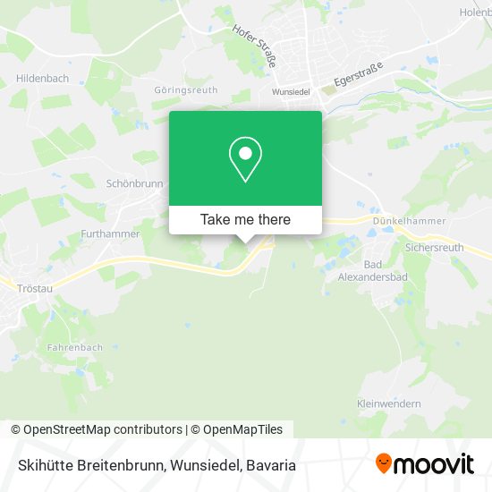 Skihütte Breitenbrunn, Wunsiedel map