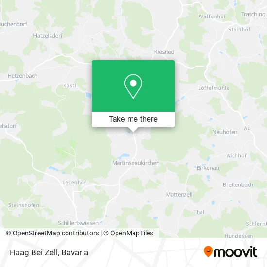 Карта Haag Bei Zell