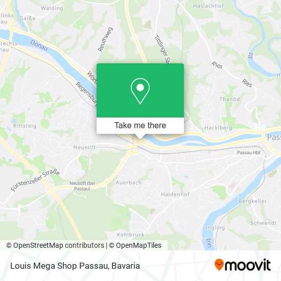 Louis Mega Shop Passau map