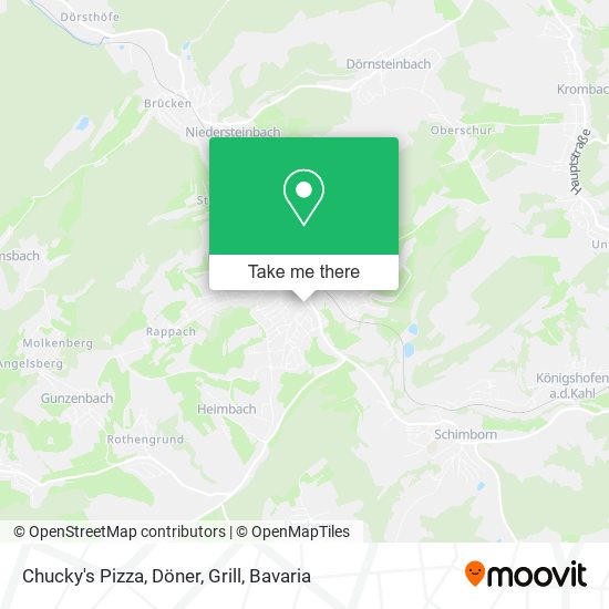 Карта Chucky's Pizza, Döner, Grill