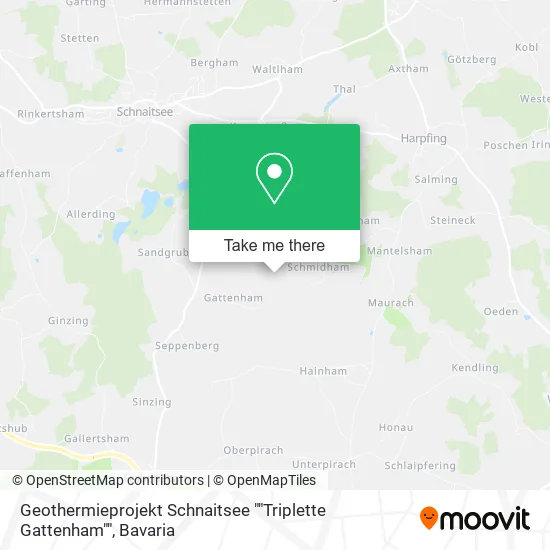 Карта Geothermieprojekt Schnaitsee ""Triplette Gattenham""