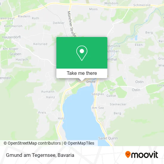 Карта Gmund am Tegernsee