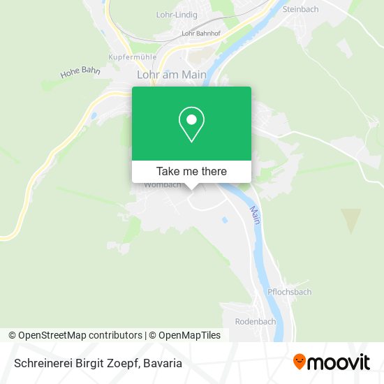 Schreinerei Birgit Zoepf map
