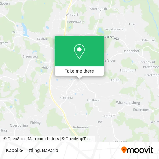 Карта Kapelle- Tittling