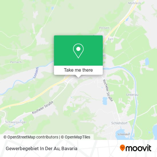 Gewerbegebiet In Der Au map