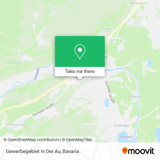 Карта Gewerbegebiet In Der Au