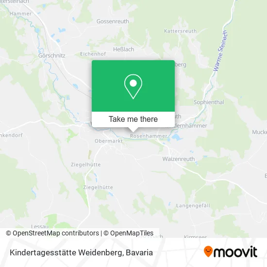 Карта Kindertagesstätte Weidenberg