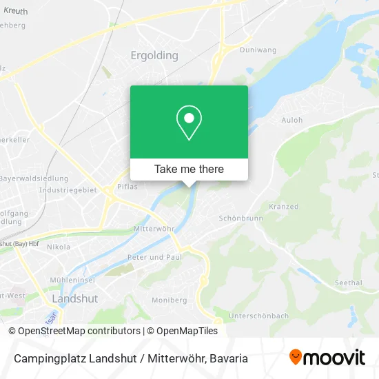 Карта Campingplatz Landshut / Mitterwöhr